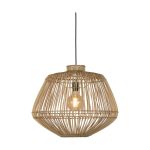 Good&Mojo Pendelleuchte Madagascar Rattan Braun | Geeignet für 1x E27 
